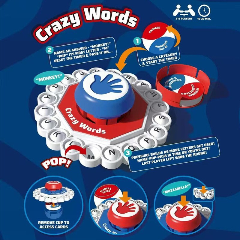 Board Game English For Kids - 미친 말싸움 영어 보드게임 빠른 속도의