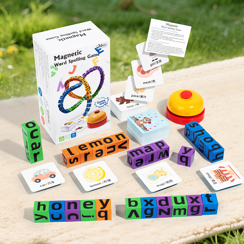 Board Game English For Kids - 4인용 자석 철자 단어 어린이 게임