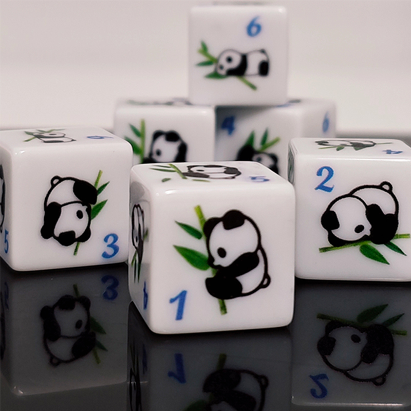 Board Game Print - 팬더 인쇄 6면 게임 주사위 16mm