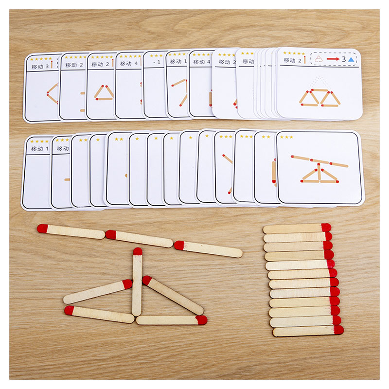 Board Game Fun - 몬테소리 일치 퍼즐 게임 나무 장난감