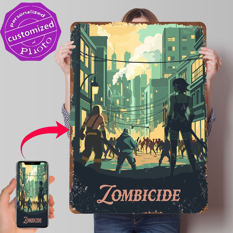 Board Game Zombicide - 좀비사이드 보드 게임에서 영감을 받은 금속