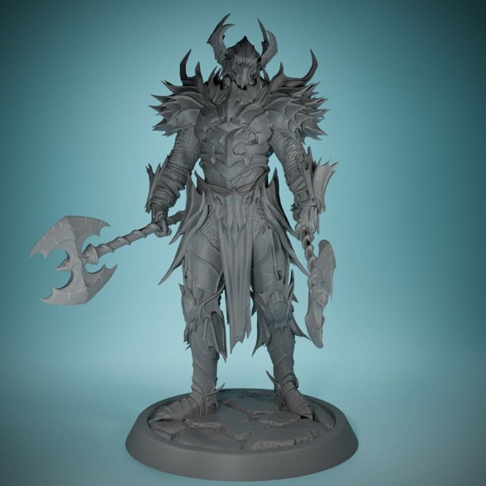 Board Game Print - 날개 없음 악마 기사 3D 인쇄