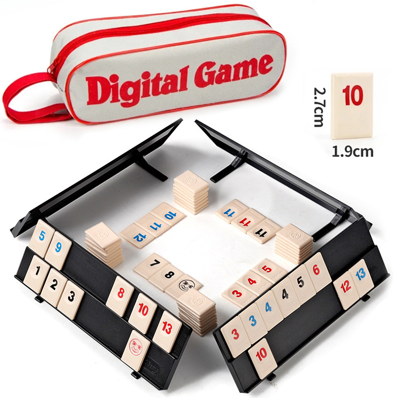 Board Game Master - 럼미 큐브 게임 4개의 랙 포함,