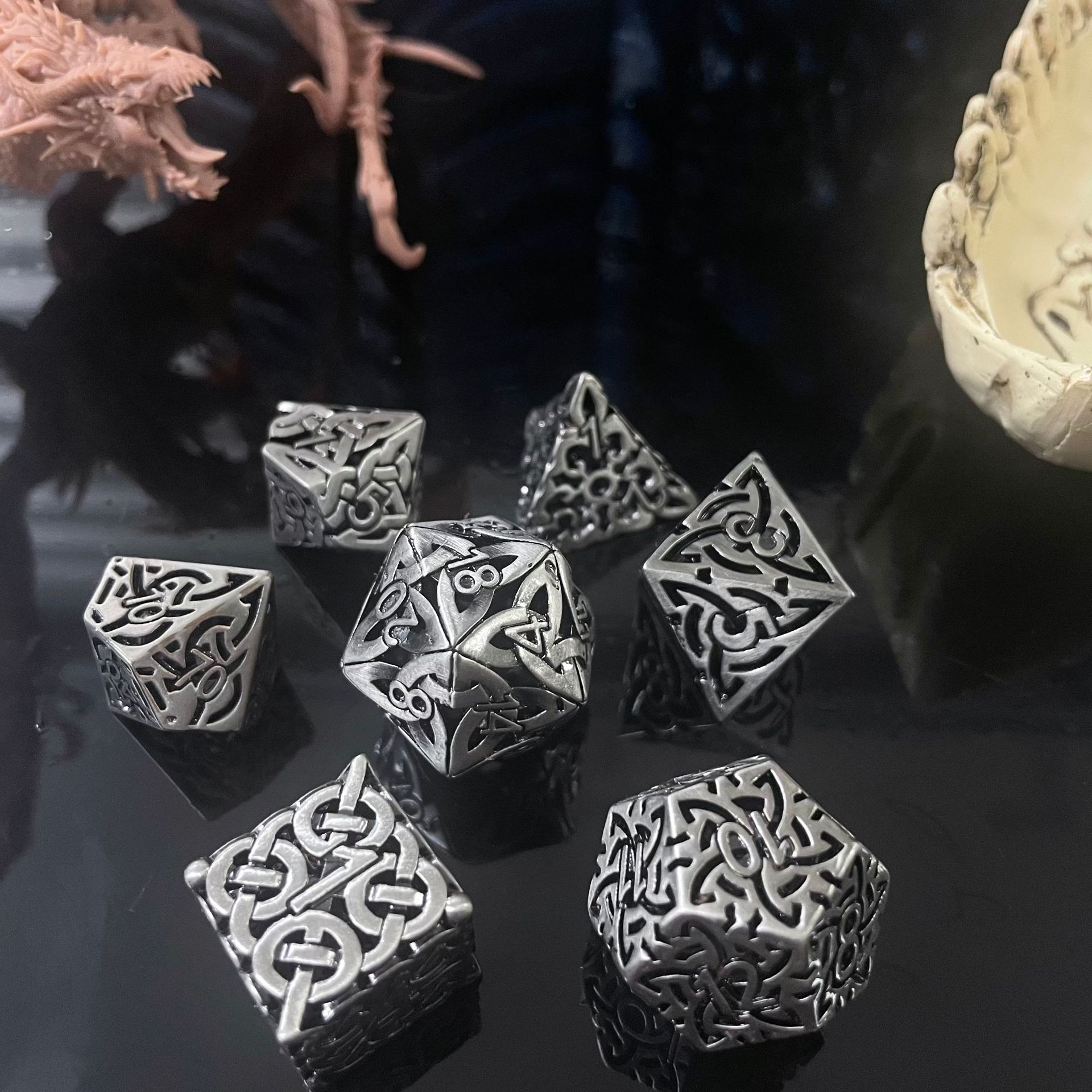 코스프레 D4-D20 DND 황동 골드 다면체 날카로운 - Board Game Land 리뷰 및 가격