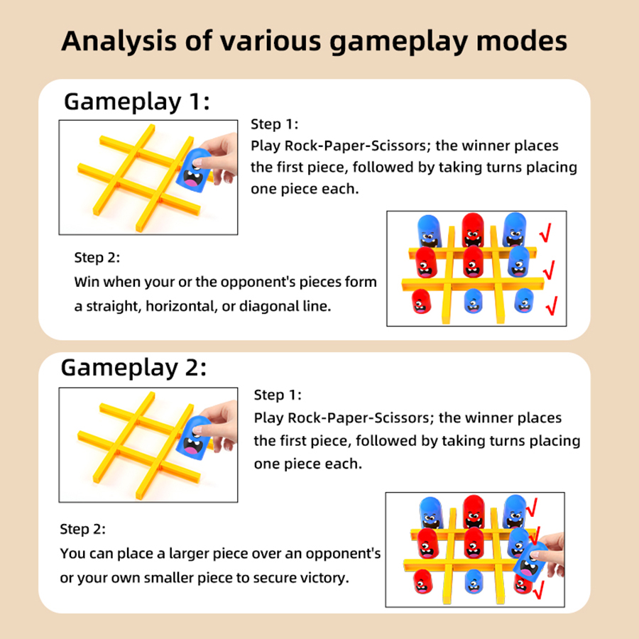 KNYYSECQ 틱택토 게임 창의적인 네스팅 인형 먹는 - Board Game Master 리뷰 및 가격