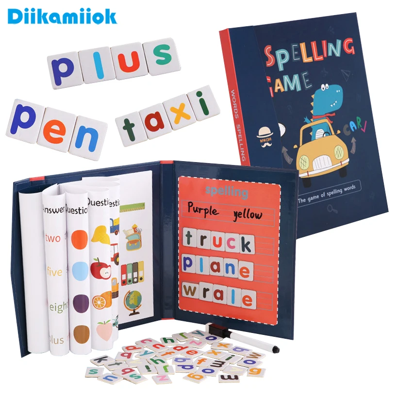 1pc 자기 자석 알파벳 철자 단어 퍼즐 게임 어린이를 - Board Game English For Kids 리뷰 및 가격