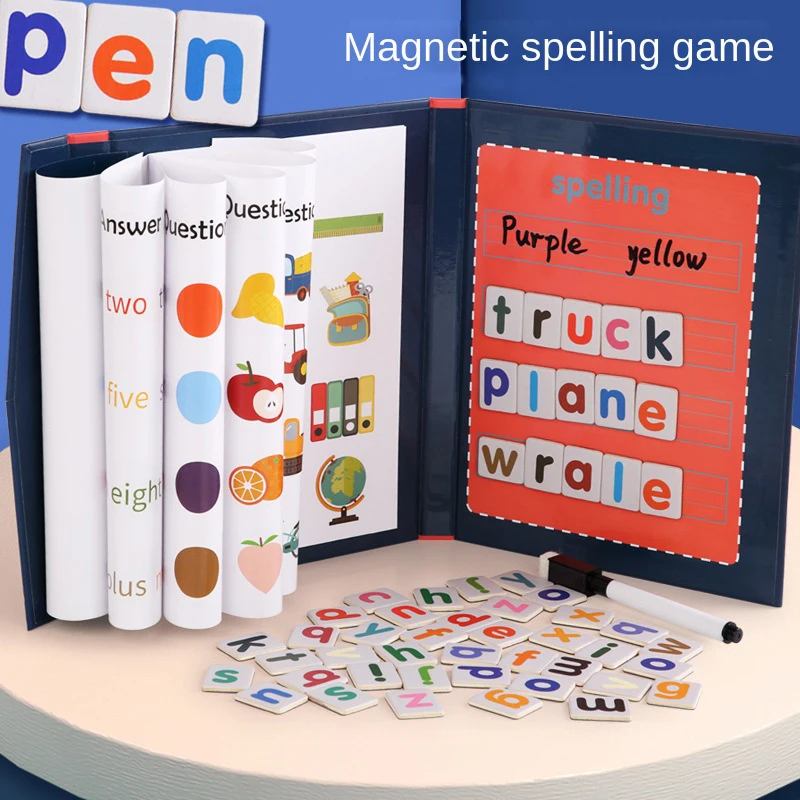 1pc 자기 자석 알파벳 철자 단어 퍼즐 게임 어린이를 - Board Game English For Kids 리뷰 및 가격