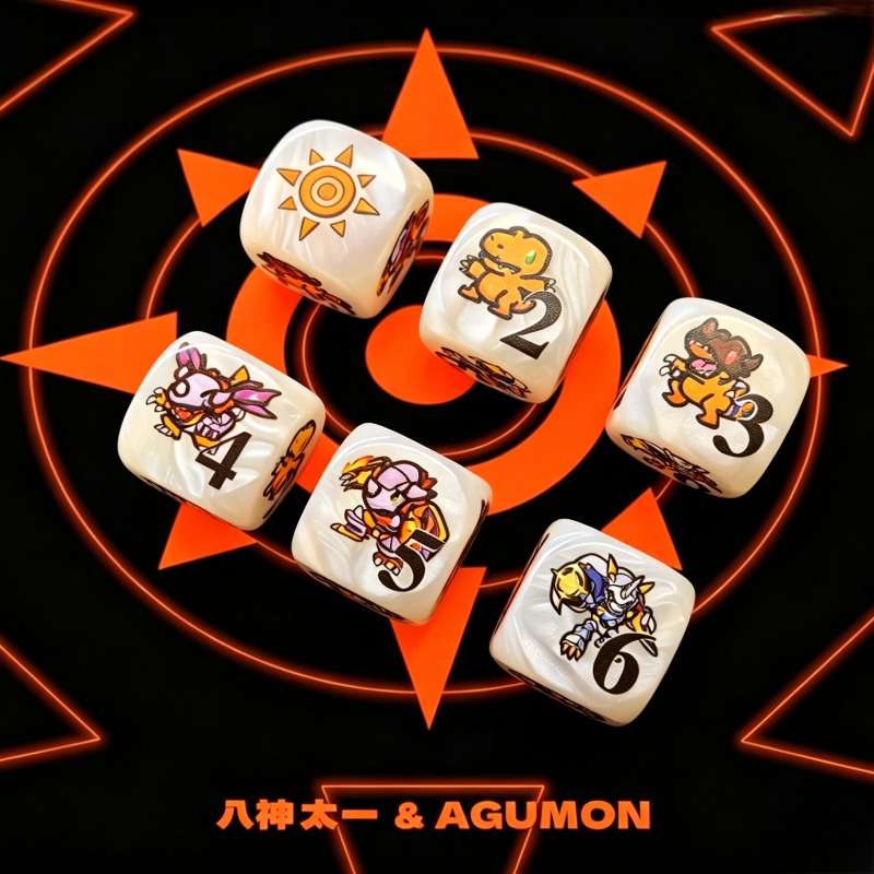 2개/세트 디지몬 DTCG 옴니몬 아구몬 토큰 다면체  - Board Game Economy 리뷰 및 가격