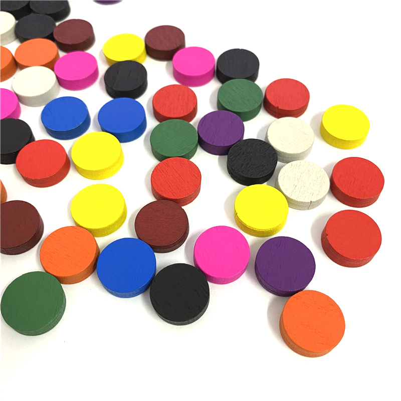50 조각 15*5MM 11 색 나무 디스크 디스크 전 - Board Game Economy 리뷰 및 가격