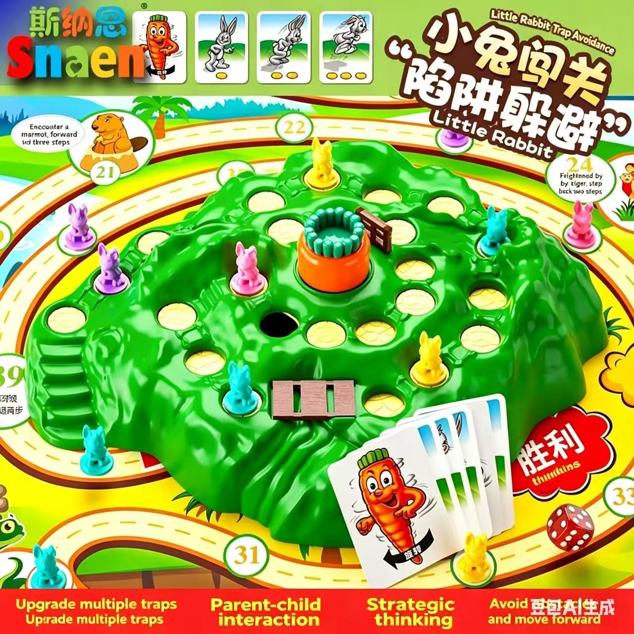 핫세일 재미있는 장난감 토끼잡이 게임 업그레이드된 보드 - Board Game Land 리뷰 및 가격