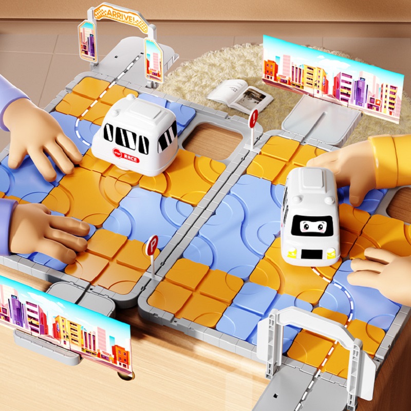 DIY 도시 모험 3D 퍼즐 레이스 트랙 장난감 주차장 - Board Game Race Track 리뷰 및 가격