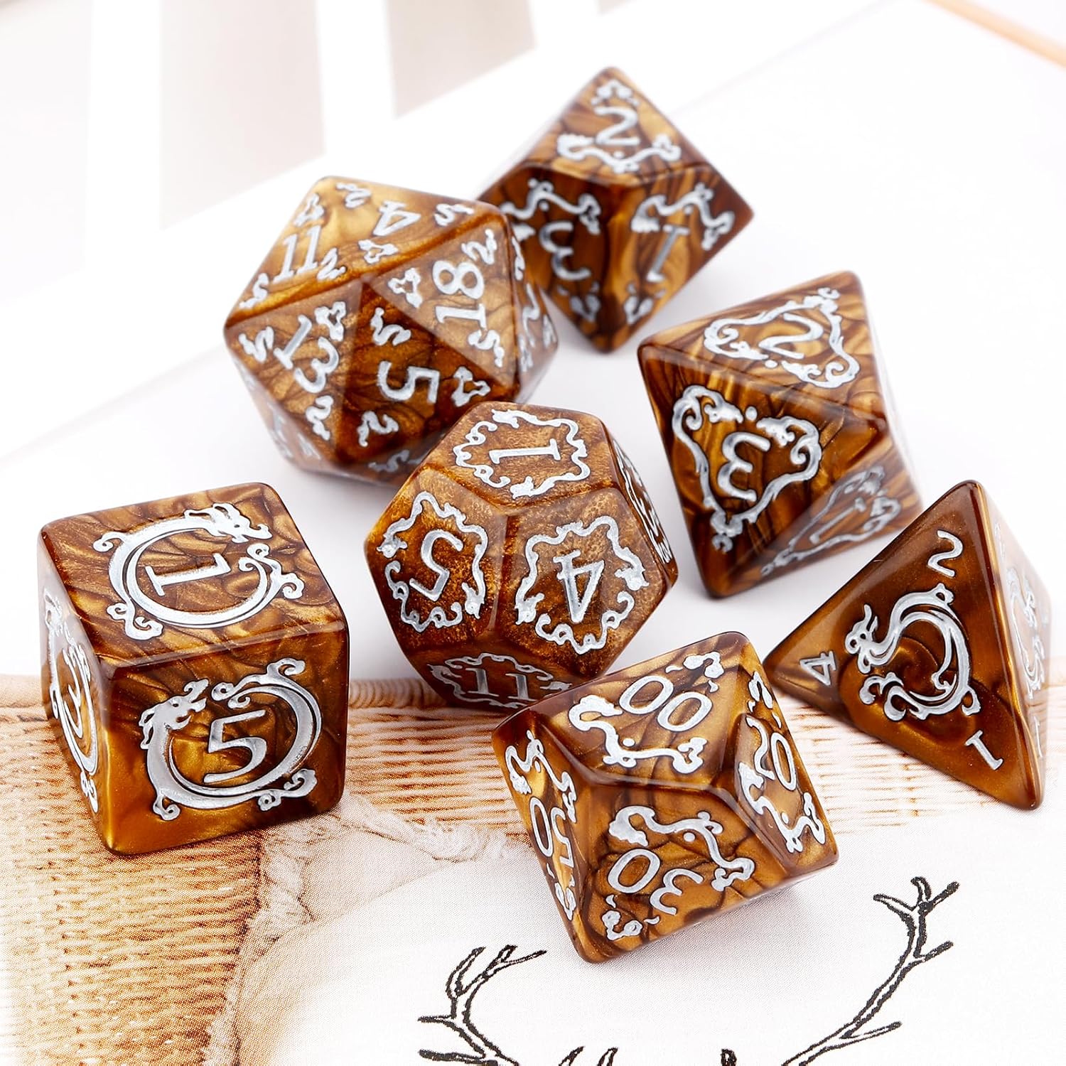 7종 세트 DND 드래곤 패턴 다면체 주사위 (던전 앤 - Board Game Dungeons And Dragons 리뷰 및 가격