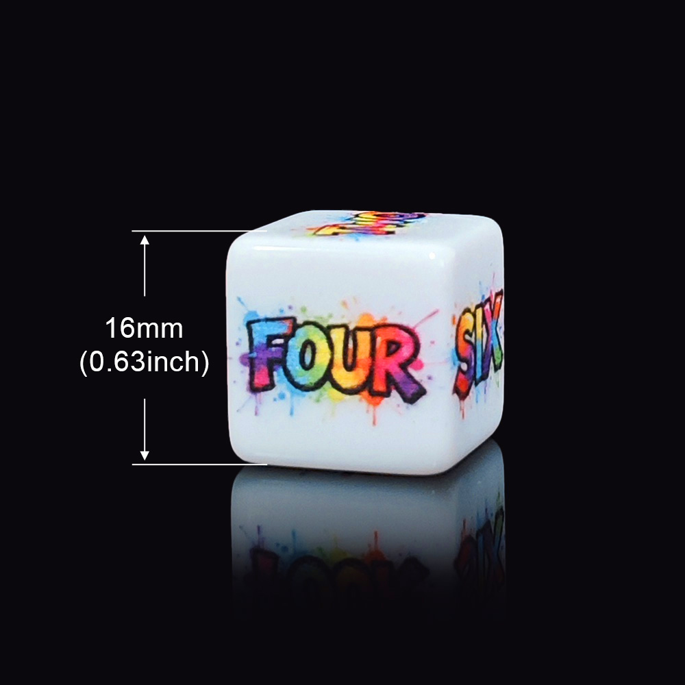 12개 16MM 컬러 스플래시 영어 단어 프린트 화이트 - Board Game English For Kids 리뷰 및 가격