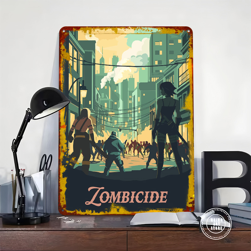 좀비사이드 보드 게임에서 영감을 받은 양철 플라크 포스 - Board Game Zombicide 리뷰 및 가격