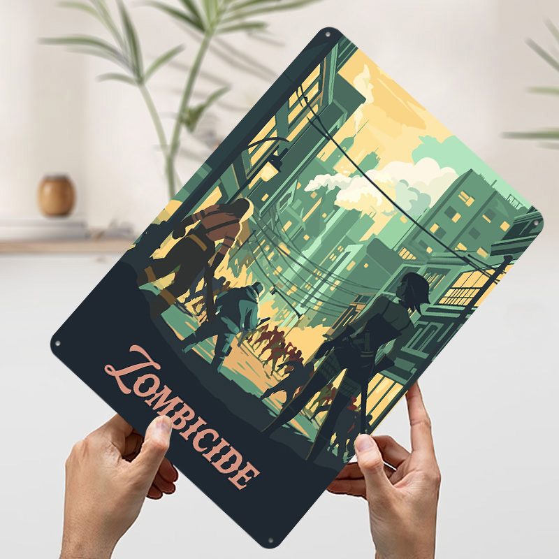 좀비사이드 보드 게임에서 영감을 받은 양철 플라크 포스 - Board Game Zombicide 리뷰 및 가격