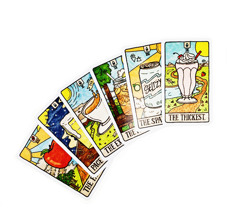 새로운 78개의 일러스트 음식 및 음료 카드 타로 컬렉 - Board Game Quantum 리뷰 및 가격