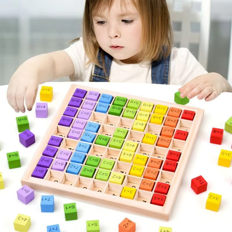 몬테소리 어린이 교육용 장난감 나무 곱셈판 게임, 곱셈 - Board Game Land 리뷰 및 가격