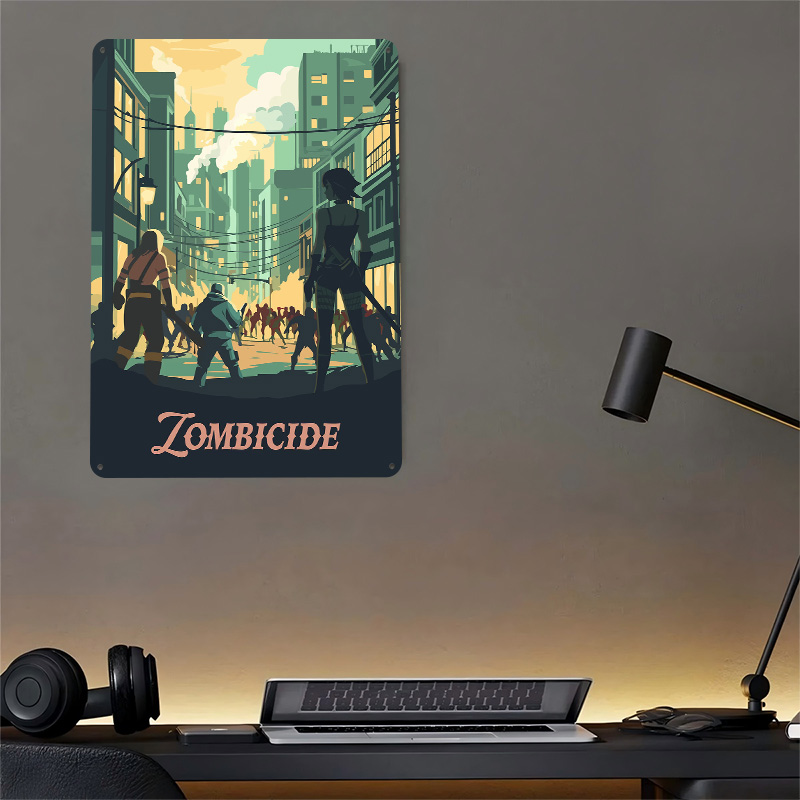 좀비사이드 보드 게임에서 영감을 받은 금속 포스터 맞춤 - Board Game Zombicide 리뷰 및 가격