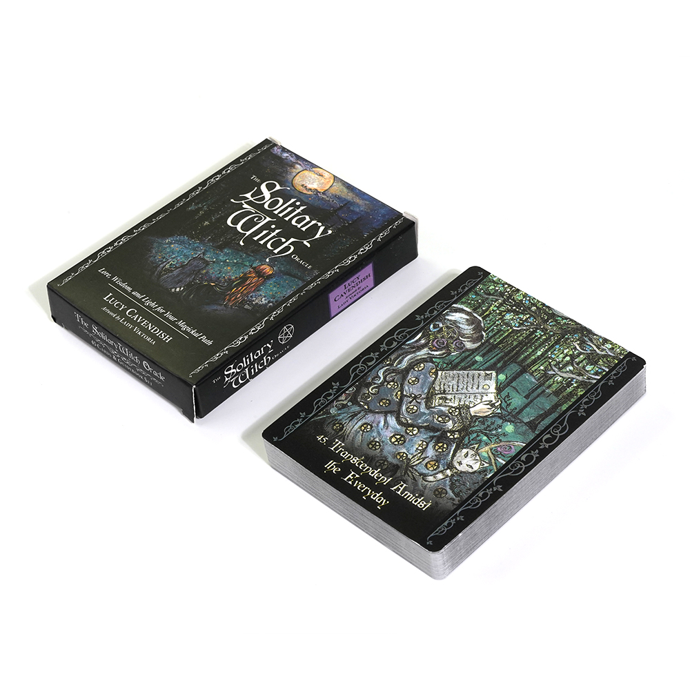 새로운 45pcs 카드 고독한 마녀 오라클 영어 버전  - Board Game Quantum 리뷰 및 가격