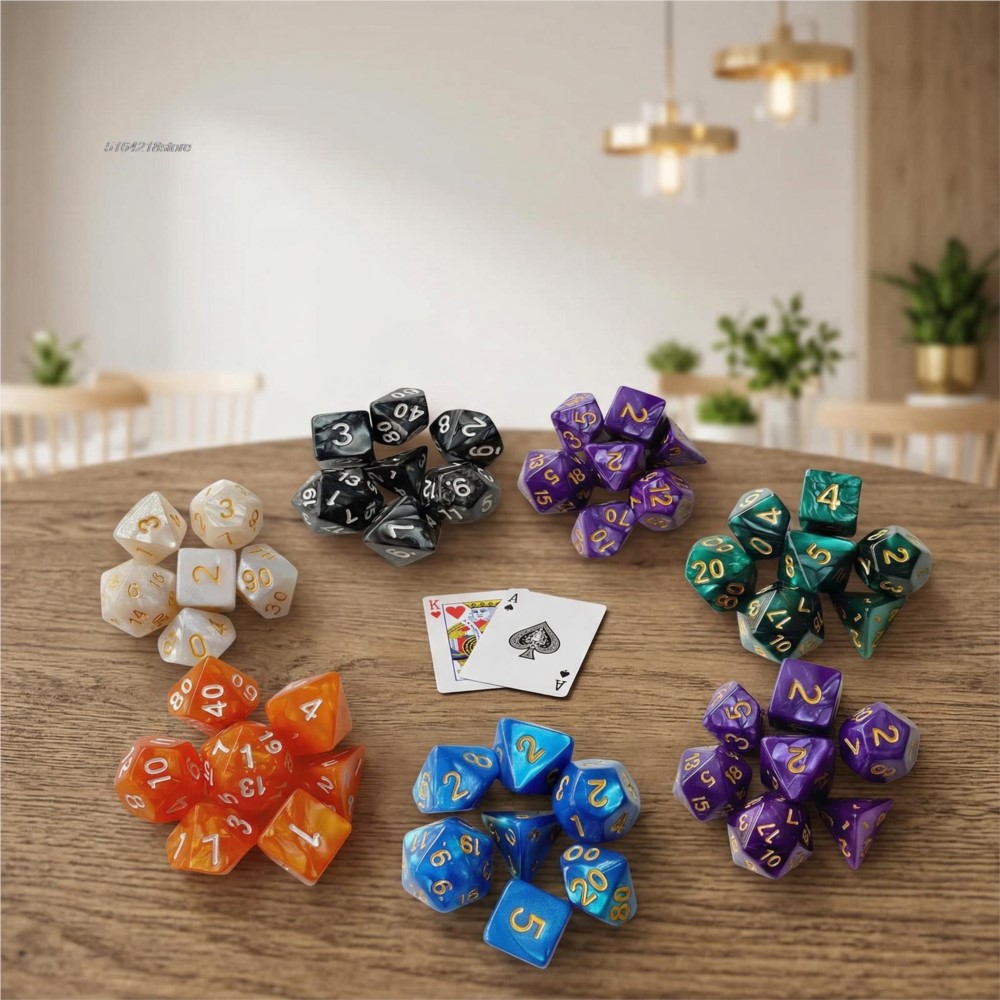7pcs 세트 주사위 보드 게임 롤링 주사위 갤럭시 테 - Board Game Economy 리뷰 및 가격