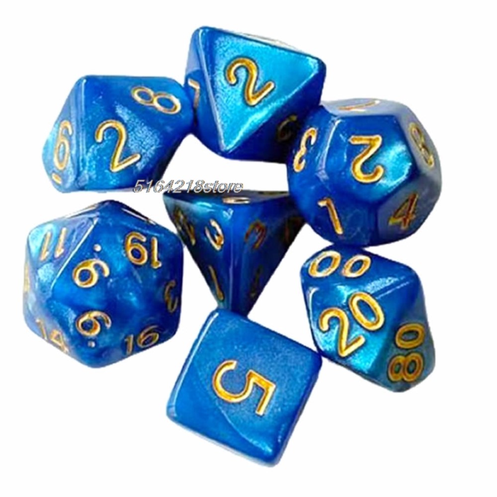 7pcs 세트 주사위 보드 게임 롤링 주사위 갤럭시 테 - Board Game Economy 리뷰 및 가격