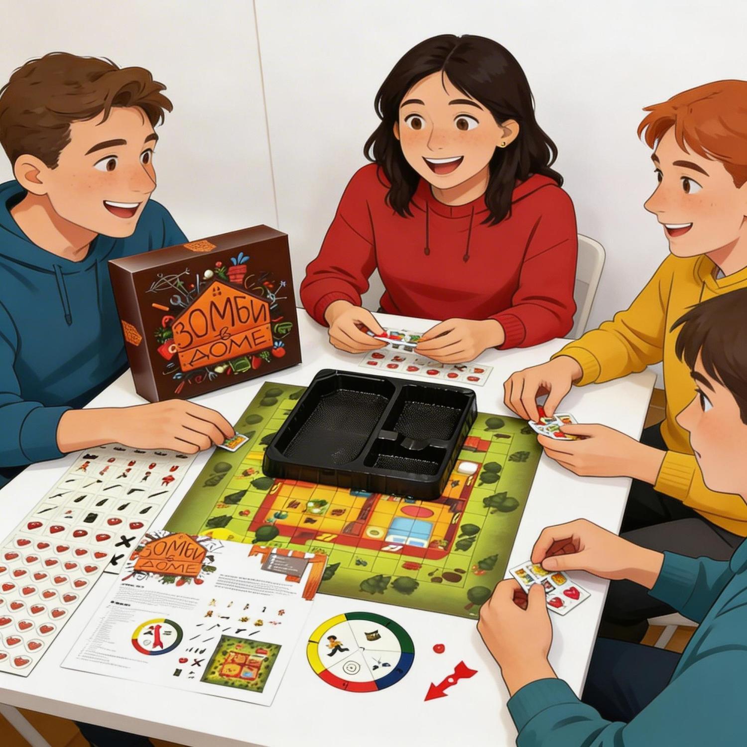 러시아어 버전 좀비 서바이벌 테마 보드 게임 반협동형  - Board Game Zombicide 리뷰 및 가격