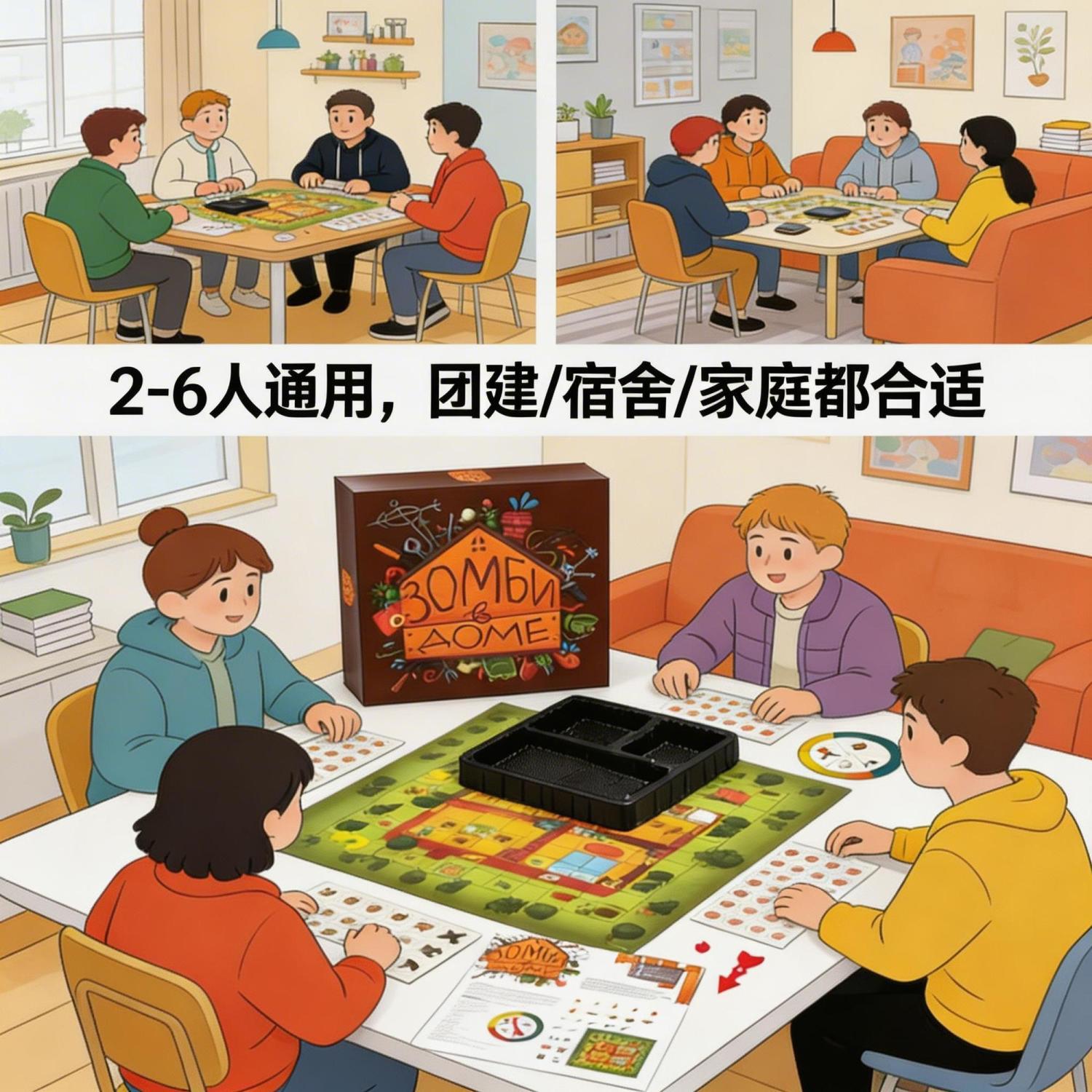 러시아어 버전 좀비 서바이벌 테마 보드 게임 반협동형  - Board Game Zombicide 리뷰 및 가격