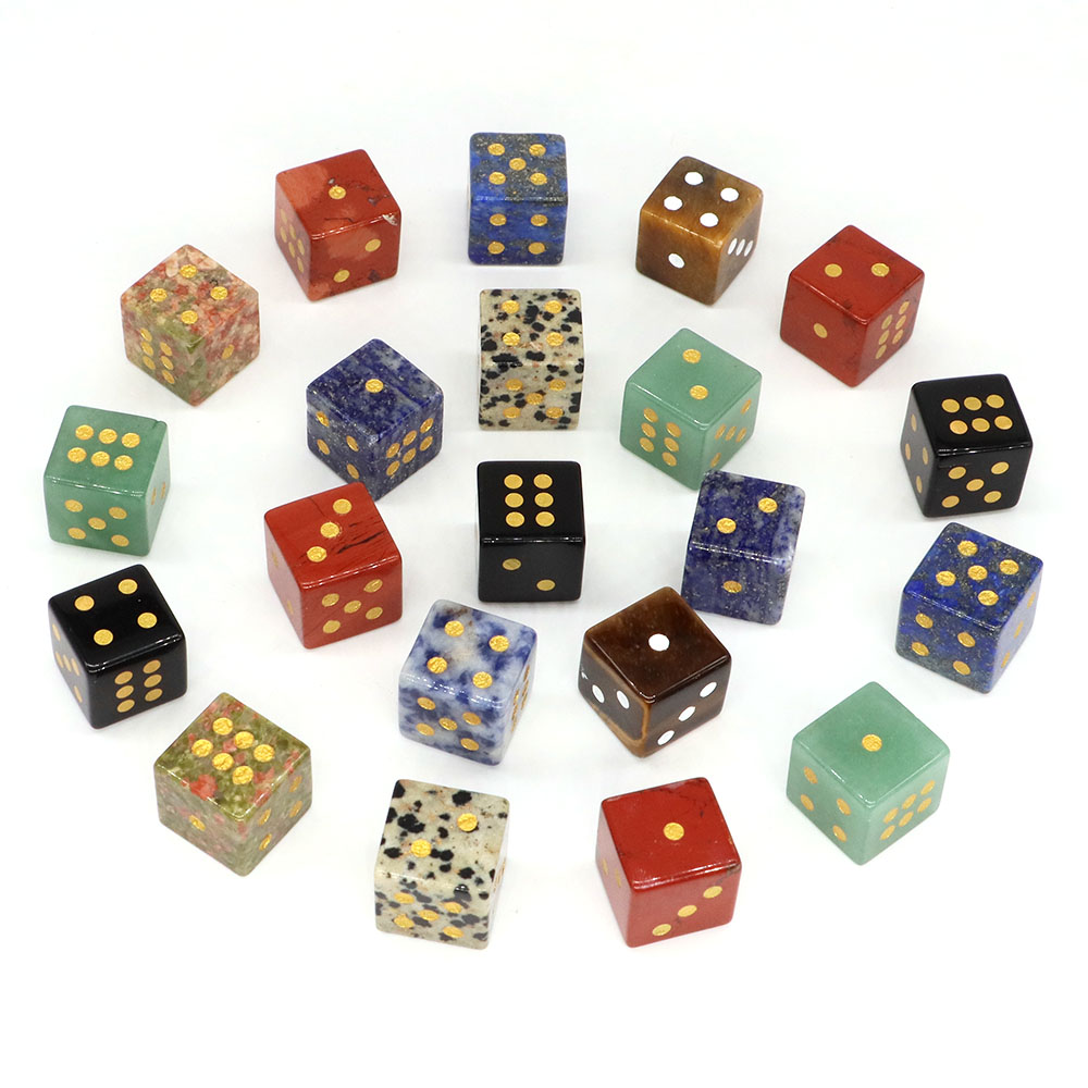 15mm 천연석 6면 디지털 주사위 힐링 크리스탈 자수 - Board Game Land 리뷰 및 가격