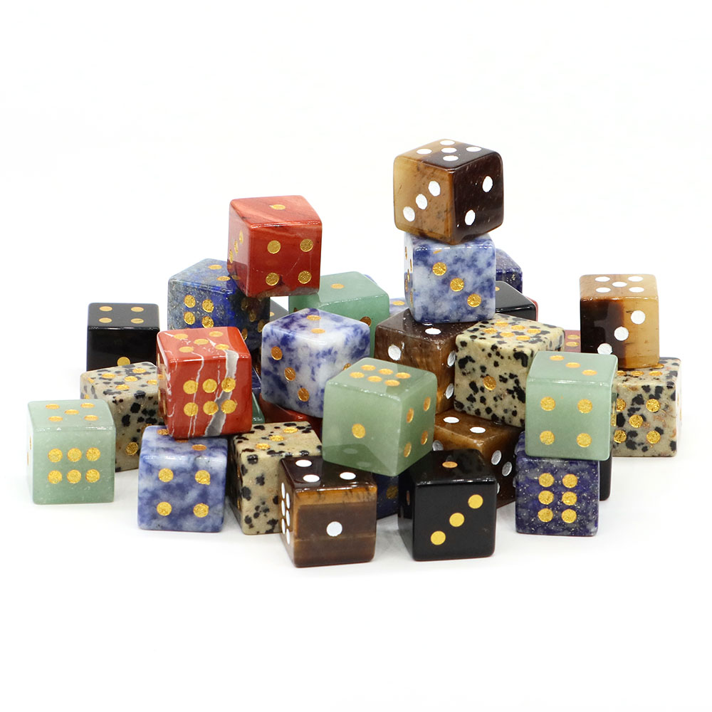 15mm 천연석 6면 디지털 주사위 힐링 크리스탈 자수 - Board Game Land 리뷰 및 가격